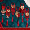 Creative Double Happiness Wedding Door Handle Pendant - New House Wedding Room Ornament
