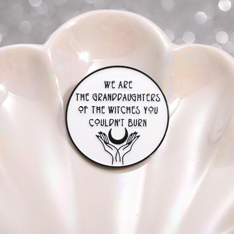 Charming White Round Cartoon Character Brooch Made Of Alloy For Versatile Decorative Use