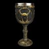 1pc Medieval Retro Norse Mythology Viking Goddess Stainless Steel Resin High Footed Cup Viking Pirate Bar Beer Cup