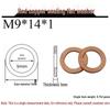 Annealed Red Copper Gasket Washer Pad for Sealing Fastener, M4-M34