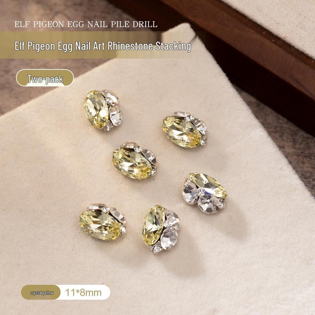 2026 Year of the Horse Luxury Alloy Nail Art: Zodiac Horse Glitter Zirconia Diamond Decorations for Fortunate Nails