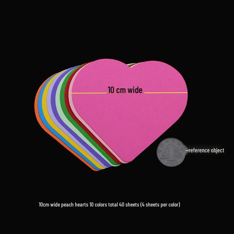 Carton colorat gros: Forme de Inimă, Stea, Floare de Prun și Rotunde pentru Origami și Meșteșuguri pentru Copii
