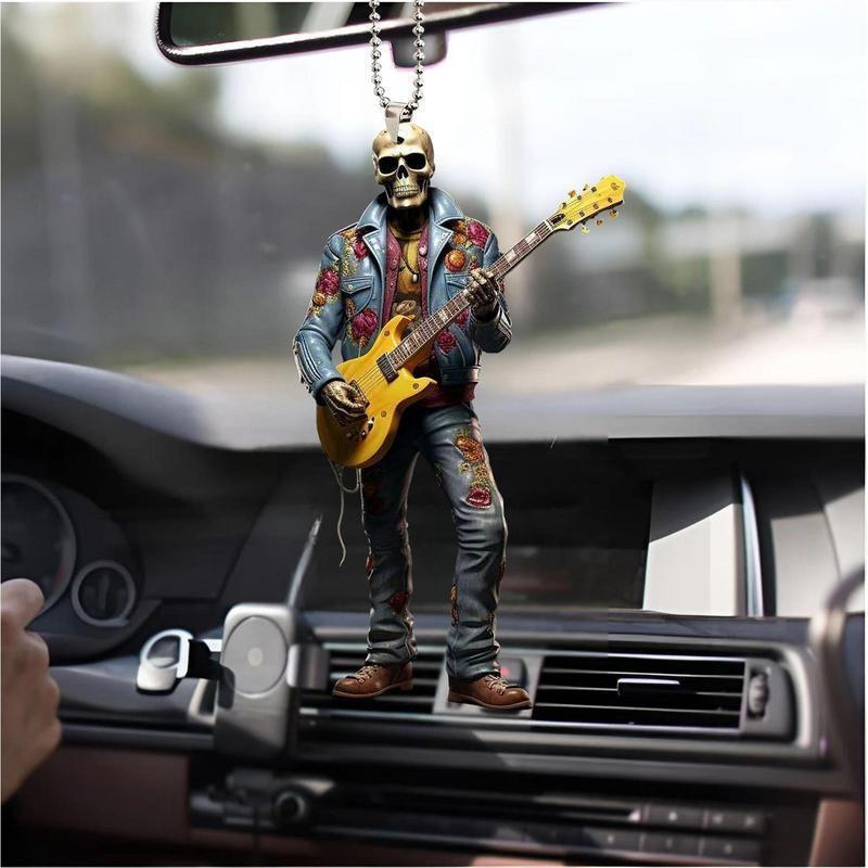 Acrylic Skeleton Sinister Charm Unique Car Interior Decoration For Enthusiasts Halloween
