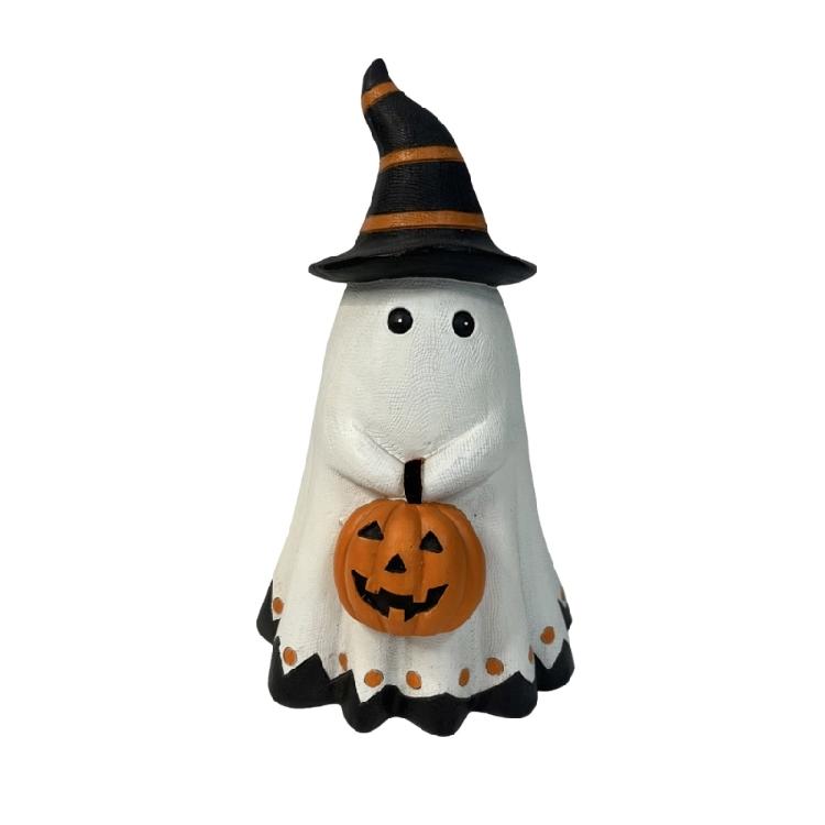 Festival Ghostly Statues Pumpkin Resin Statue Gift for Halloween Enthusiasts and Cute Styles Lover Pumpkin Miniature 1