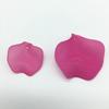 Frosted Lotus Leaf Thin Slices 24-36mm, Colored Hanging Holes for DIY Jewelry & Flower Weaving.