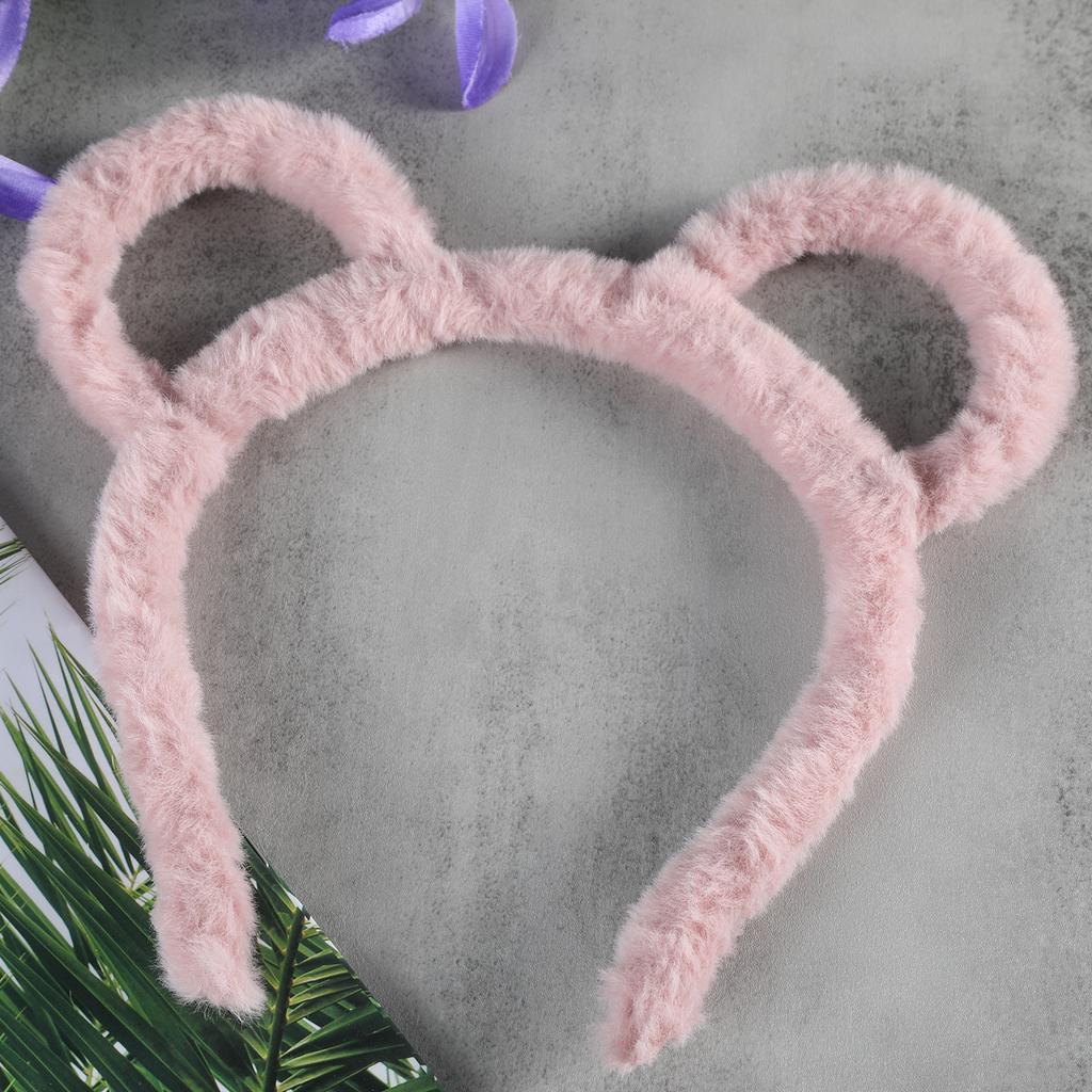 Halloween Bärenohren Haarband Plüsch Haarreif Rollenspiel Bärenohren Stirnbänder Realistisches Bärenohren Haarband für Mädchen Make-up