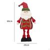 Figura de Natal Pernas Longas Boneca de Pelúcia Papai Noel em Pé Decoração para Quarto de Natal