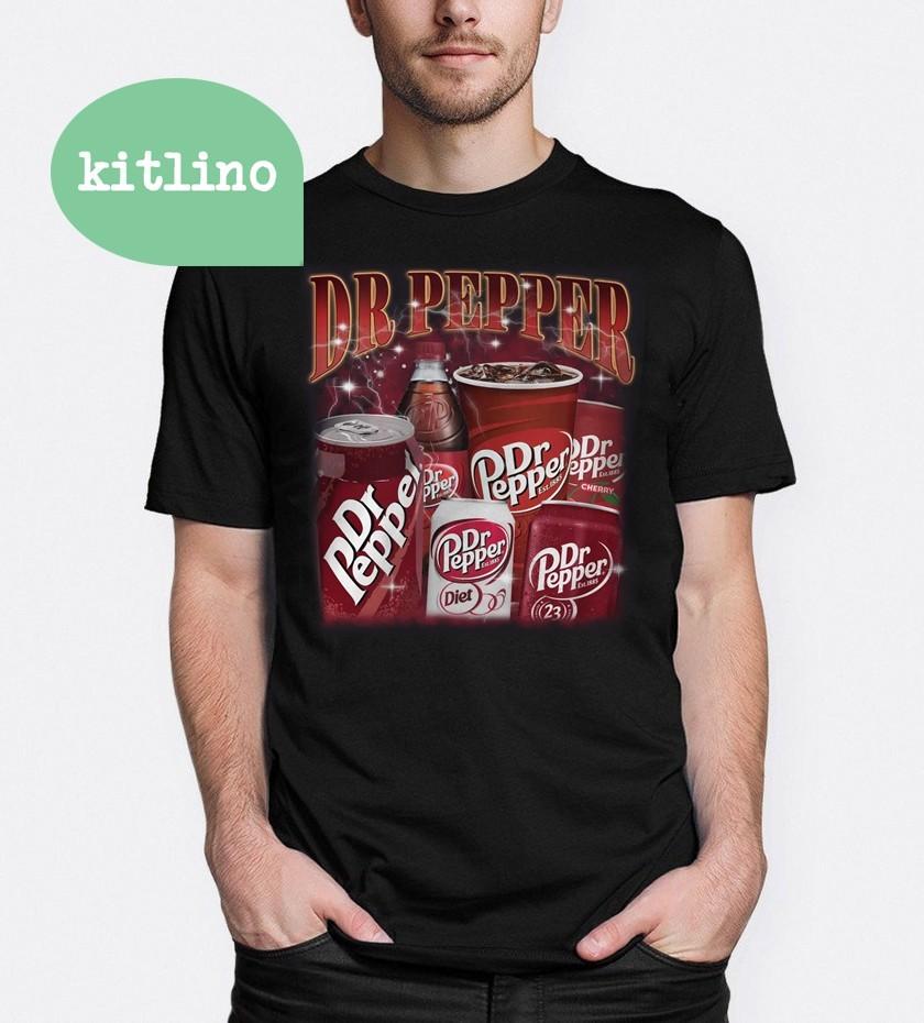Ретро Любитель Dr Pepper  F15356 Унисекс Футболка XXXL