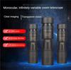 Metal 10-300X Zoom HD Powerful Binoculars Long Range Quality Portable Professional Telescope Monocular for Hunting