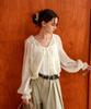 PIGMENT Antique Flower Embroidery Blouse (Kybl2604002)