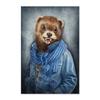 Human Body Animal Head Abstract Wall Art Print Giraffe Bear Lion Canvas Painting Nordic Poster Decor Pictures For Living Room No Frame