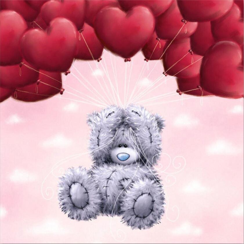 5D Diamond Painting Teddy Bear Full Diamond Animal Round Diamond Mosaic Pattern Home Decoration Diy Handmade