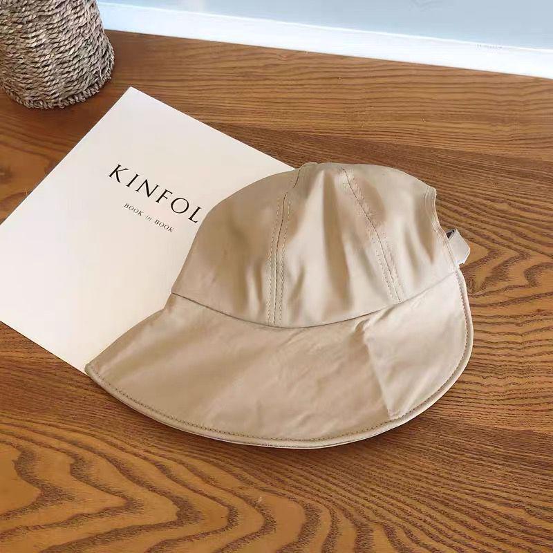 Women's Summer Ponytail Sun Hat - Korean Style Duckbill Cap with Face Covering, Thin Cotton for Versatile Sun Protection.