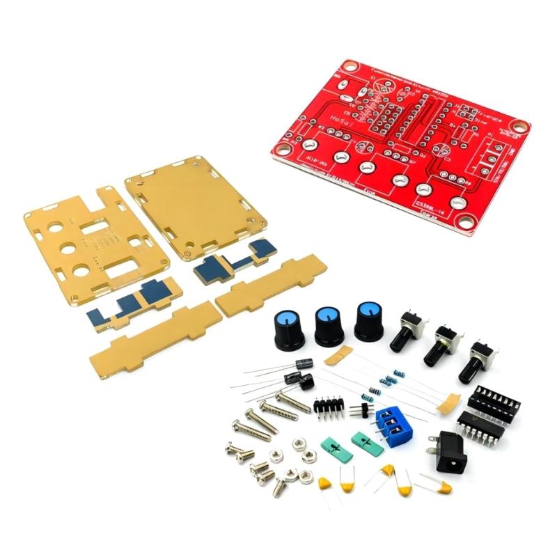 

XR2206 DIY Function Generator Kit Square Waves Signal Generator Module 1Hz-1MHz Adjustable Frequency with Cover Box 1
