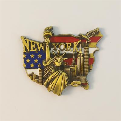 Amerika New York Özgürlük Heykeli 3D Stereo Turistik Hediyelikler Metal Dekorasyon ev Buzdolabı mıknatısları