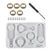 DIY Bottle Opener Tools Set Resin Molds Beer Opener Silicone Mold Making Jewelry Casting Wine Corkscrew Screwdriver Wrench Kit