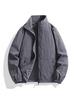 Men's Plus Size Stand Collar Workwear Jacket - Casual Spring/Autumn Outdoor Top