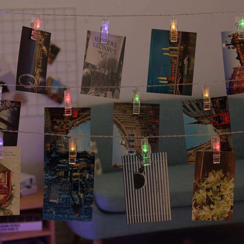 Led Decoration Garland Holiday Novedad Lamp Card Clip