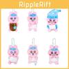 Adorable Plush Toy Hanger Cute Cartoon Bunny Soft Pp Cotton Stuffed Animal Keychain
