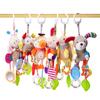 Newborn Baby Rattles Toys 0-12 Months Bed Stroller Infant Mobile Hanging Bell Cartoon Educational Puppy Bee Plush Toys Boys Girl