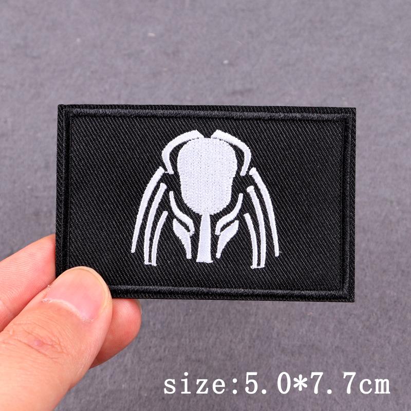 Skull Punk Embroidery Patches For Clothing Hip Hop Animal Patch Iron On Patches On Clothes Heart Sexy Patch For Clothes Stickers
