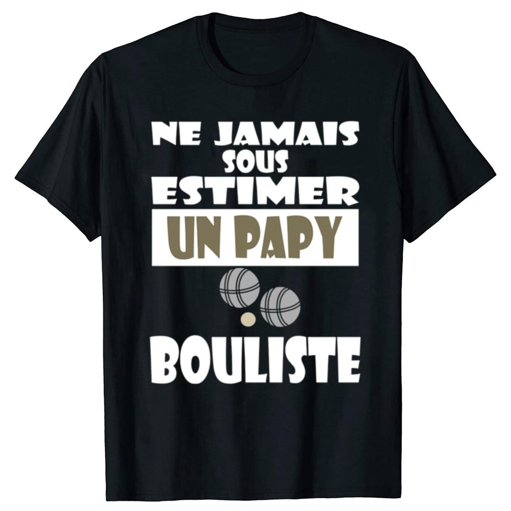 

Funny Petanque Grandpa Bouliste Graphic T-shirts Men Women s Fashion Casual Tshirt 100% Cotton Loose Oversized T Shirt Summer... S разноцветный