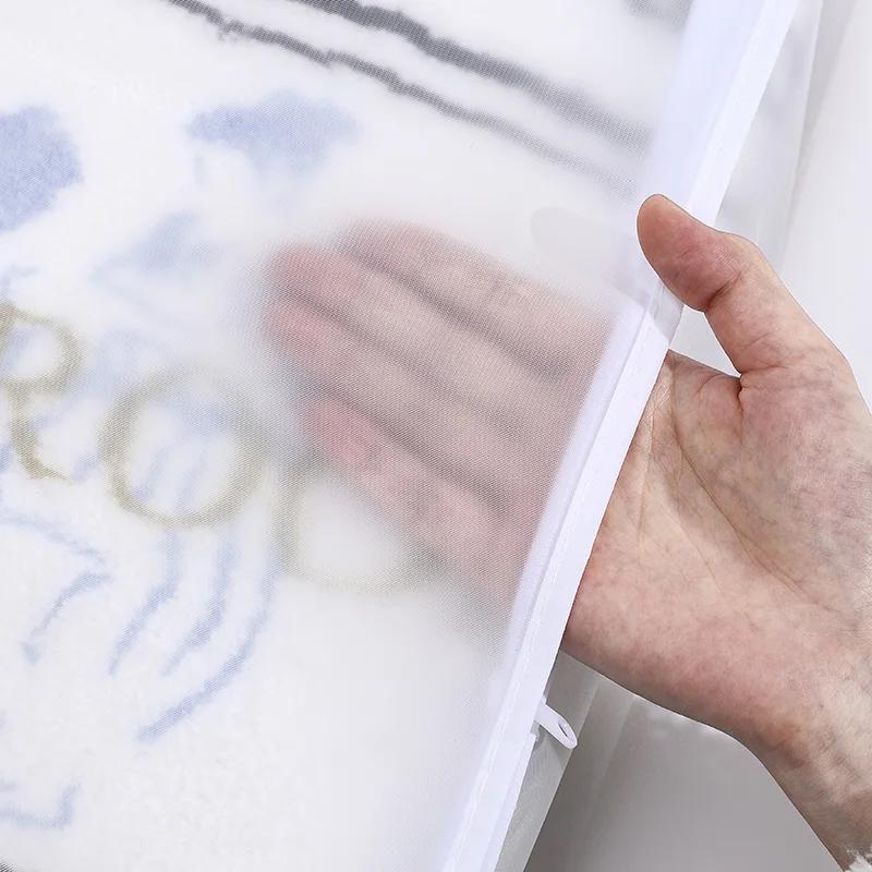 Pure Color Clothes Organizer Wardrobe White Quilt Blanket Organizers Waterproof Clothing Storag Bag Zipper Organization Bags