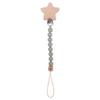 Beads Food Grade Beech Wood Star Pacifier Clips Chains Molar Chain Lanyard Baby Pacifier Chain