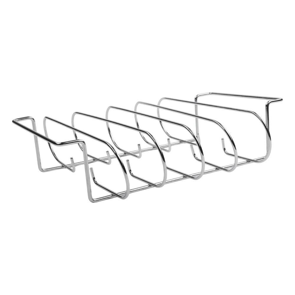 Non-Stick BBQ Rib Rack  Stand Stainless Steel Chicken Beef Ribs Grill Barbecue Steaks Rack  Camping