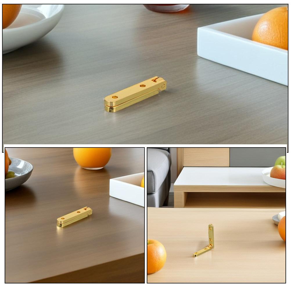 12 Pcs Furniture Hinges Jewellery for Wood Chest Cabinet Hardware Case 90 Degree Folding Support Small Folding Support Jewelry