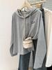 Stylish French-Inspired Hooded Sweatshirt for Women - Autumn/Winter Casual Slimming Versatile Top