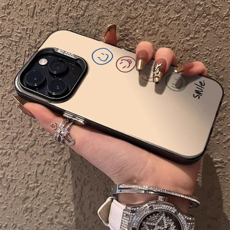 Happy Smiley Face Phone Case for iPhone 18 Pro Max, New Colorful Design, Premium Look for iPhone 14 Pro, 13 Colors.