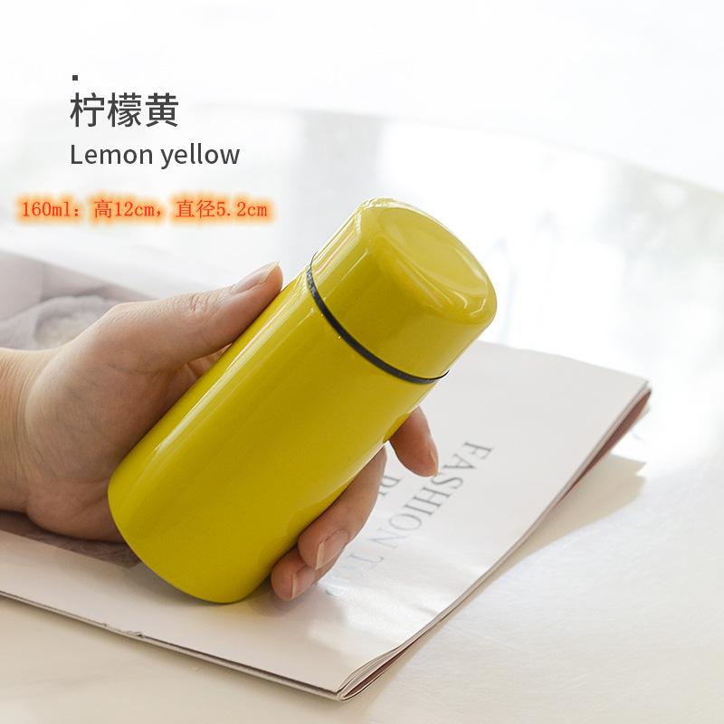 Mini Water Bottle 160ML Micro Vacuum Insulation Metal Thermos Bottle Leak Proof and Spill ProofSuitable for Beverages Coffee Tea