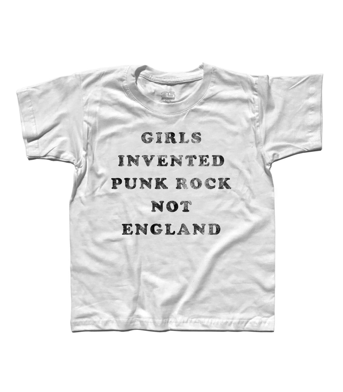 T-Shirt Kids Girls Invented Punk Not England Girl Music Birthday 150