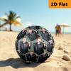 Leafy Elegance: Black Suit Floral Accents Football Suitable for Both Training and Competition No. 5 Football Very Elastic
