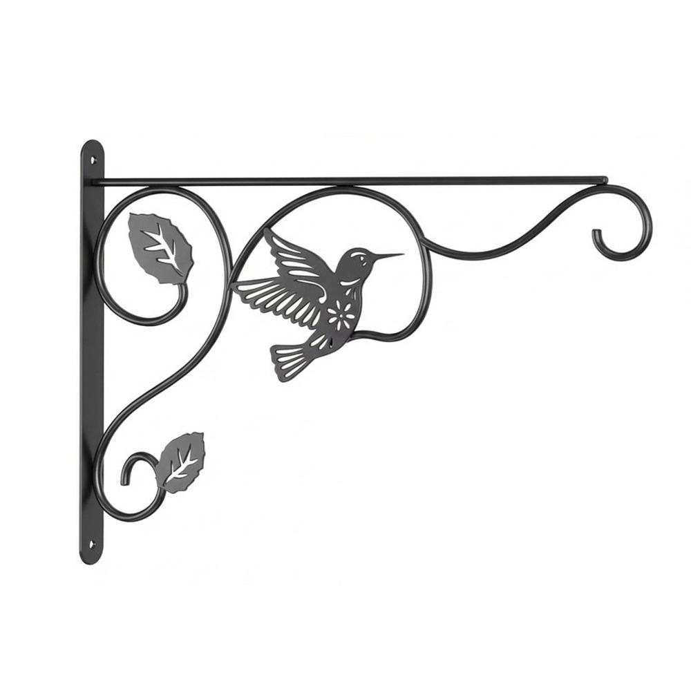 12 Inch Metal Wall Plant Hooks Sturdy Feeding Bird Rack Flower Pot Bracket Home Decor