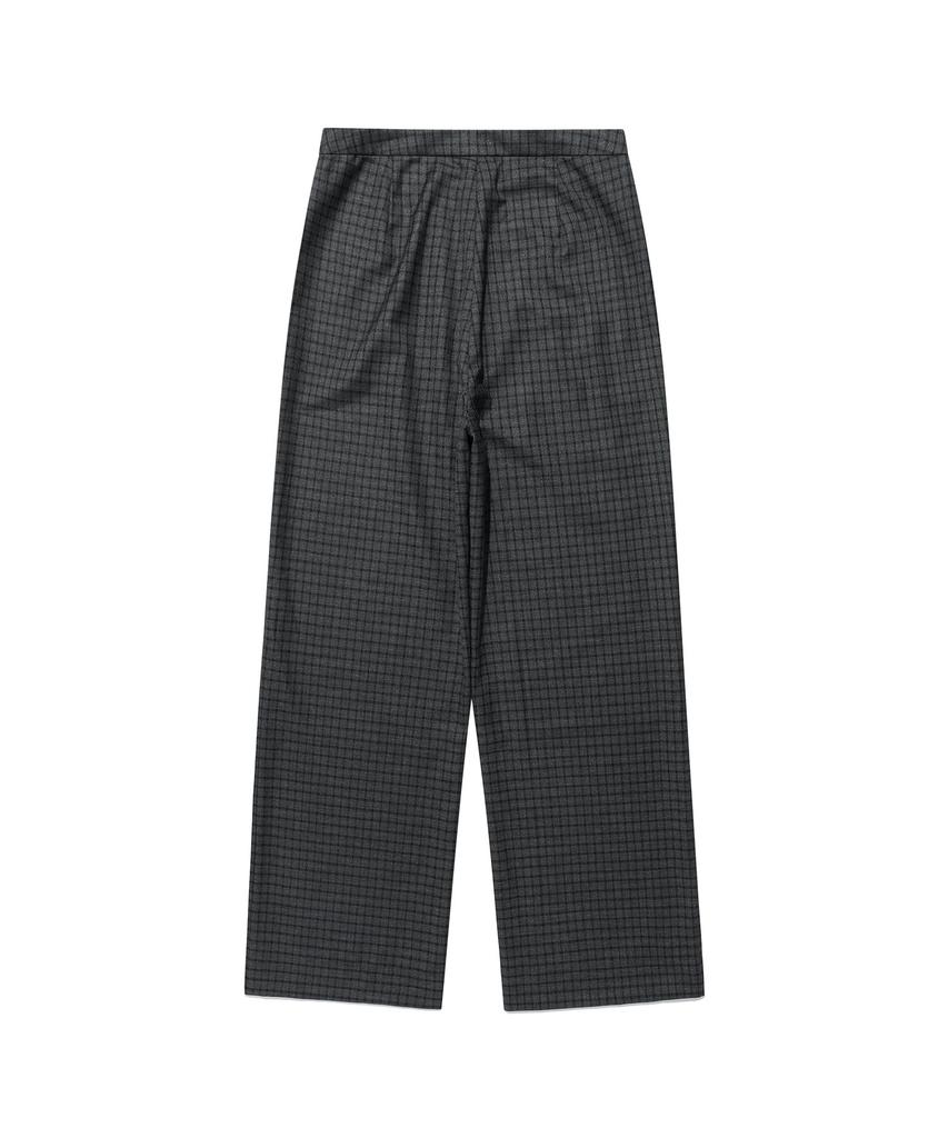 Nice Ghost Club Ffats Check Balloon Layered Skirt Pants_Charcoal(Ng2Fsupa90A)