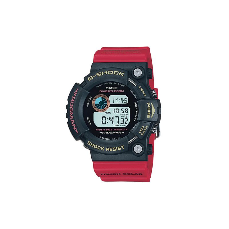 

Casio CASIOG-SHOCK FROGMAN series 200 meters waterproof quartz movement resin strap Japanese and Korean watch men s watch black dial GW-200TC-4JR чорний