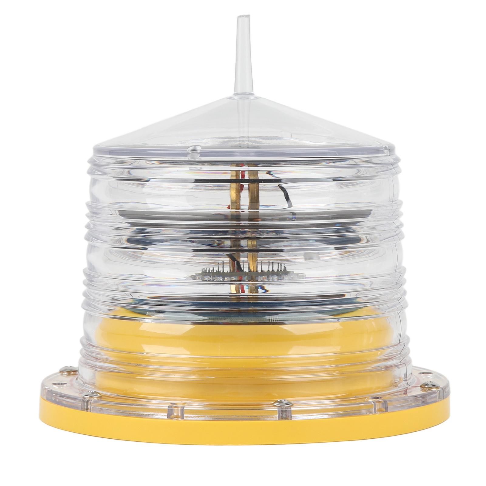 

Солнечный сигнальный доковый фонарь 360-градусное освещение высокая яркость водонепроницаемость IP68 доковый баржевый маяк мигающий