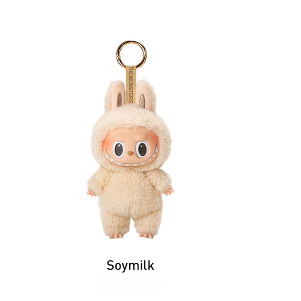 Mini Cute Labubu The Monsters Dolls Cardiac Macarone Kawai Guess Bag Figure Model Bag Keychain Decor  Replica for Xmas Gift