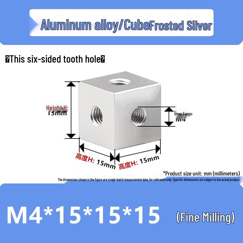 Aluminum Alloy Hex Nut Acrylic Connector Cap