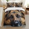 Pet Dog Hound Pattern Bedding Sets Cute Puppy Print Duvet Cover Bed Comforter Set Exquisite Bed Supplies Set Luxury Gift