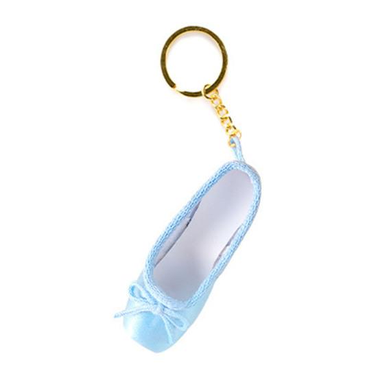 Yousheng Satin Ballet Shoe Keychain Handmade Mini Pointe Shoe Pendant with Keyring Ballet Lovers Bag Charm Gift for Ballet Dancers