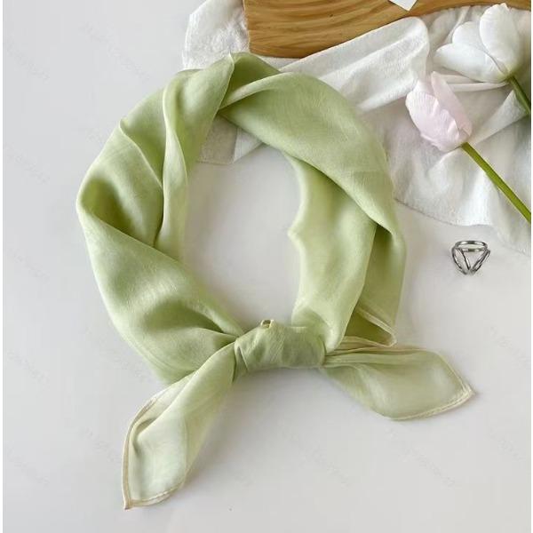 Solid Color Square Scarf Women's Scarf Versatile Decorative Scarf Thin Hair Scarf
