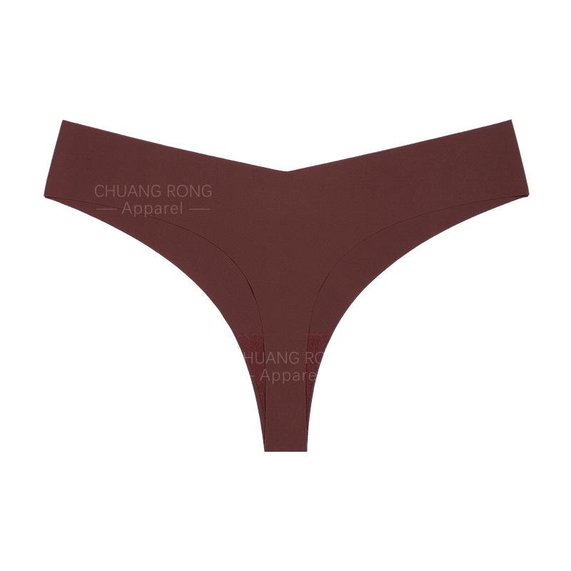 Europäische und amerikanische nahtlose Eis-Seide Sport Fitness Unterwäsche Damen Sexy Atmungsaktiv Unsichtbar Niedrige Taille Tanga Tägliches Tragen