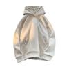 Felpa con cappuccio unisex autunno inverno tinta unita ricamo lettere maniche lunghe polsino elastico orlo con cappuccio ampia da indossare tutti i giorni casual sportiva