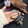 1pc Attract Money Wealth Bracelet for Men and Women Natural Stone Bracelet Citrine Dolomite Malachite Random Pattern String
