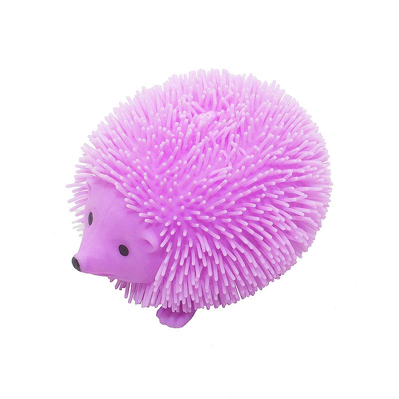 

In-Stock Luminous Hedgehog Squeeze Toy for Children s Stress Relief 8.5*6.5cm (30g) without light
