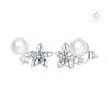 Barbie earrings Moissanite five-pointed star, original and high-quality temperament, ins style love confession, 925 silver shell beads ZJYES-YS-032