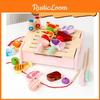 Wooden Kids Barbecue Grill Playset With Interactive Kitchen Toy For Family Fun